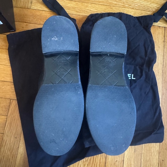 Authentic Chanel Black Tab Quilted Loafers size 39 - Picture 5 of 8